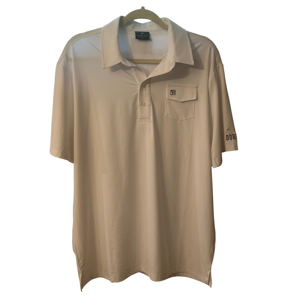 Parker & Hyde Golf‎ Polo Shirt Moisture Wicking Short Sleeve Pocket Large